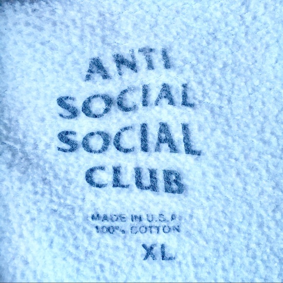 ANTI SOCIAL SOCIAL CLUB Crew Neck Sweatshirt XL - Picture 8 of 8